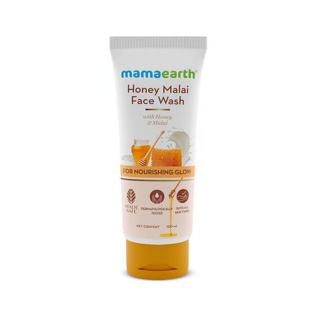 Honey Malai Face Wash with Honey & Malai For Nourishing Glow - 100 ml