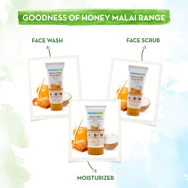 Honey Malai Face Wash with Honey & Malai For Nourishing Glow - 100 ml