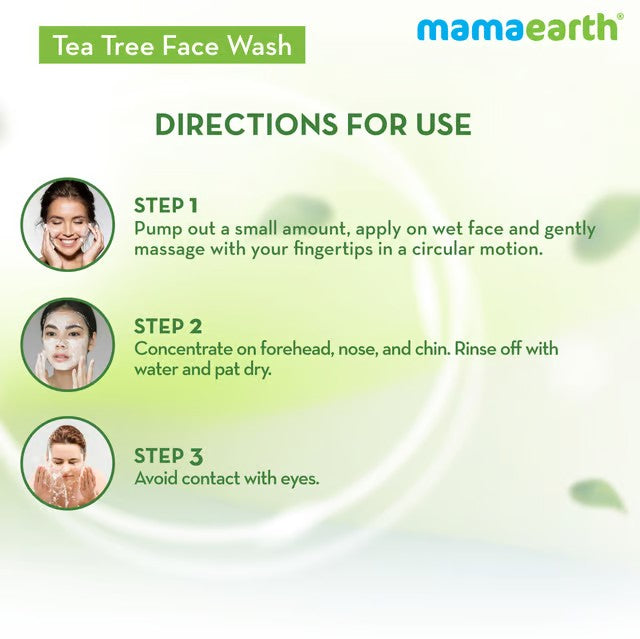 Tea Tree Face Wash with Neem for Acne and Pimples - 250ml